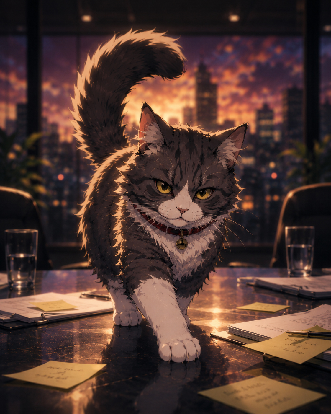Conflict Cat character portrait