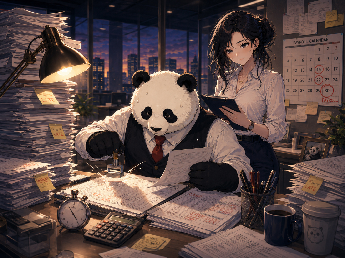 Payroll Panda versus the late timesheet